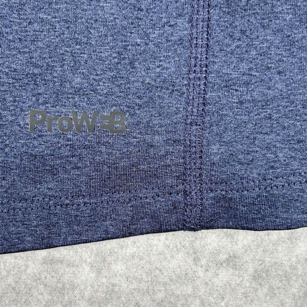 Spyder Active Shirt Mens M Blue/Black ProWeb Crew Neck Long Sleeve Pullover - Picture 6 of 9